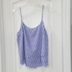 NWT Elle Blue and White Strappy Tank Top - XL